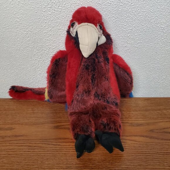Plush Folkmanis Hand Puppet Macaw Parrot - Picture 1 of 6